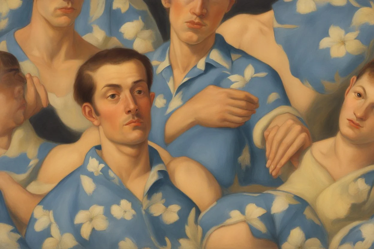 man in Hawaiian shirt by pontormo