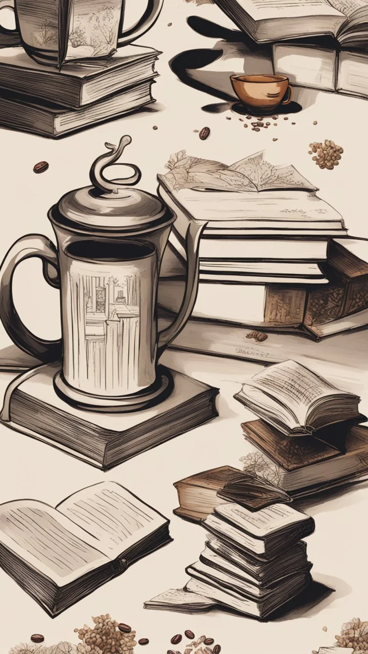 Design for book and coffee lovers