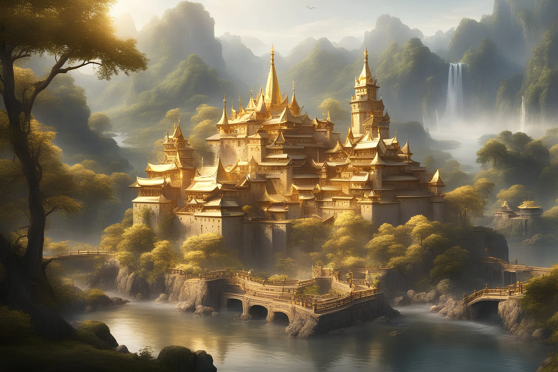 golden kingdom next to river