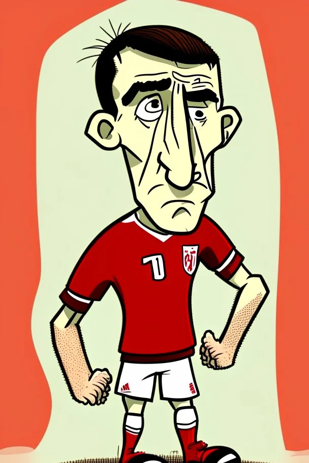 Anthony Gordon English football player ,cartoon 2d