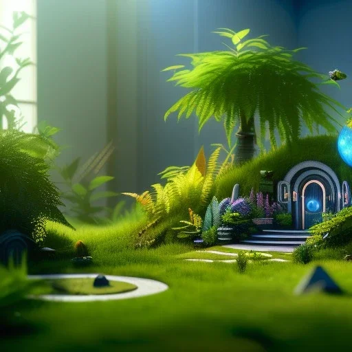 Tiny living world , diorama, creative, unique , 8k resolution