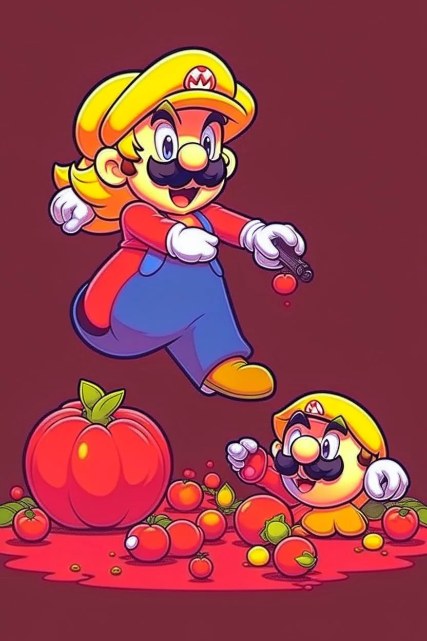 mario shooting and killing peach