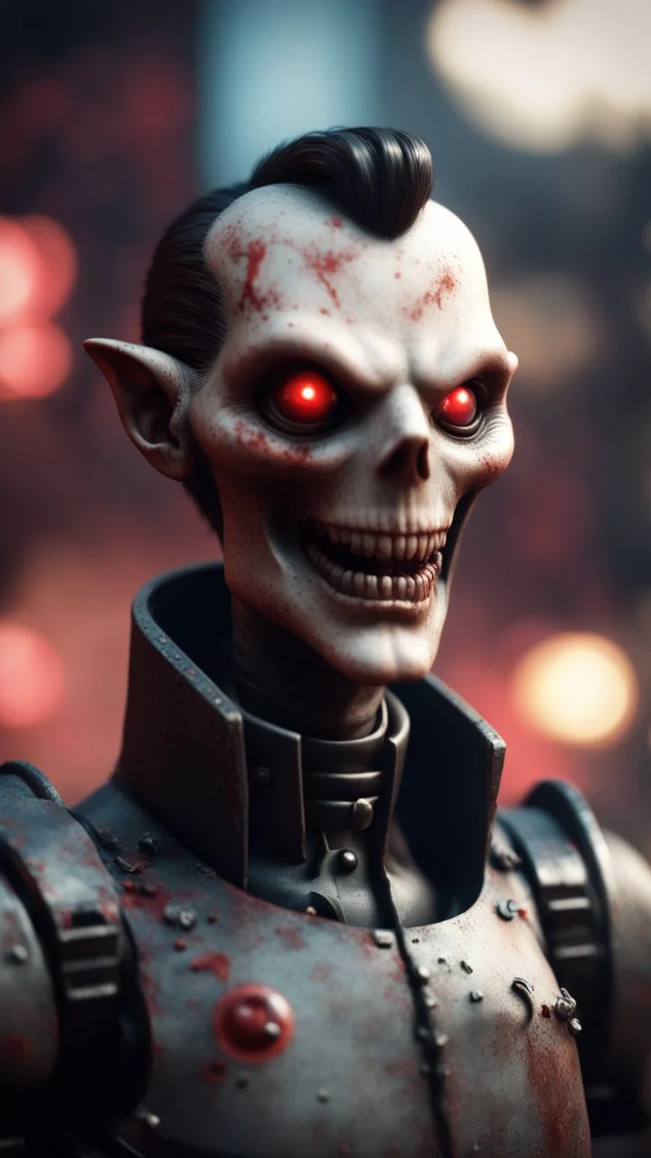 plasma vampire in the style of Fallout 4 , bokeh like f/0.8, tilt-shift lens 8k, high detail, smooth render, down-light, unreal engine, prize winning