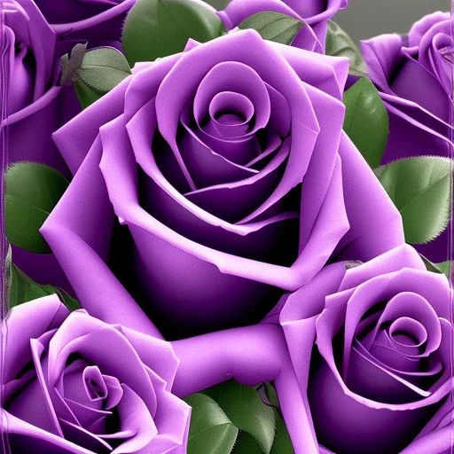 purple rose garden