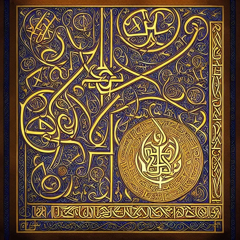 Book of Kells table of contents page, the letter T, a highly detailed illustration, realistic render, 8 k, micro detail, intricate, elegant, centered, digital painting, Artstation, smooth, sharp focus, illustration, artgerm