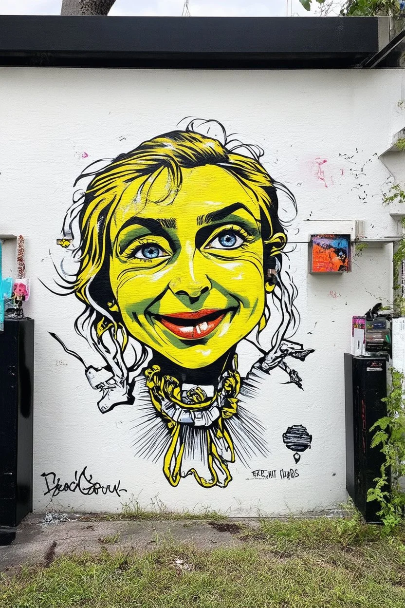 Handing over peace of mind like a public giveaway; Lowbrow Street Art