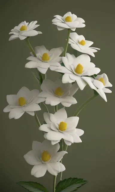 White flowers,