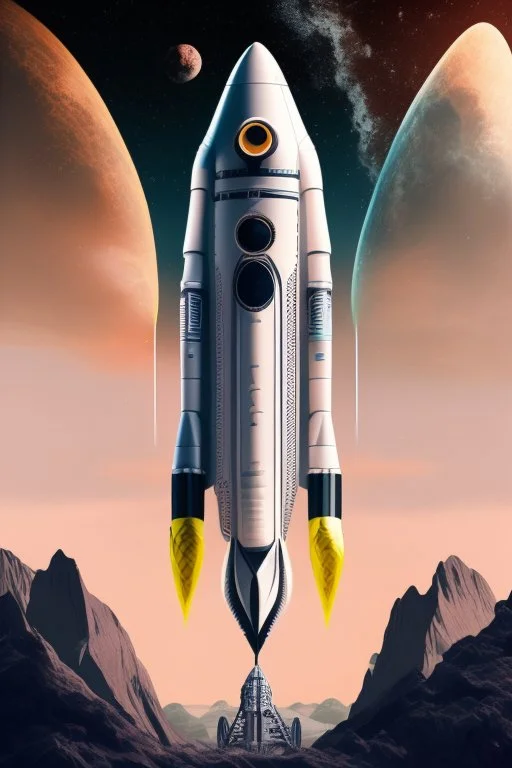 Space Rockets design, sophisticated, futuristic, assume year to be 2100