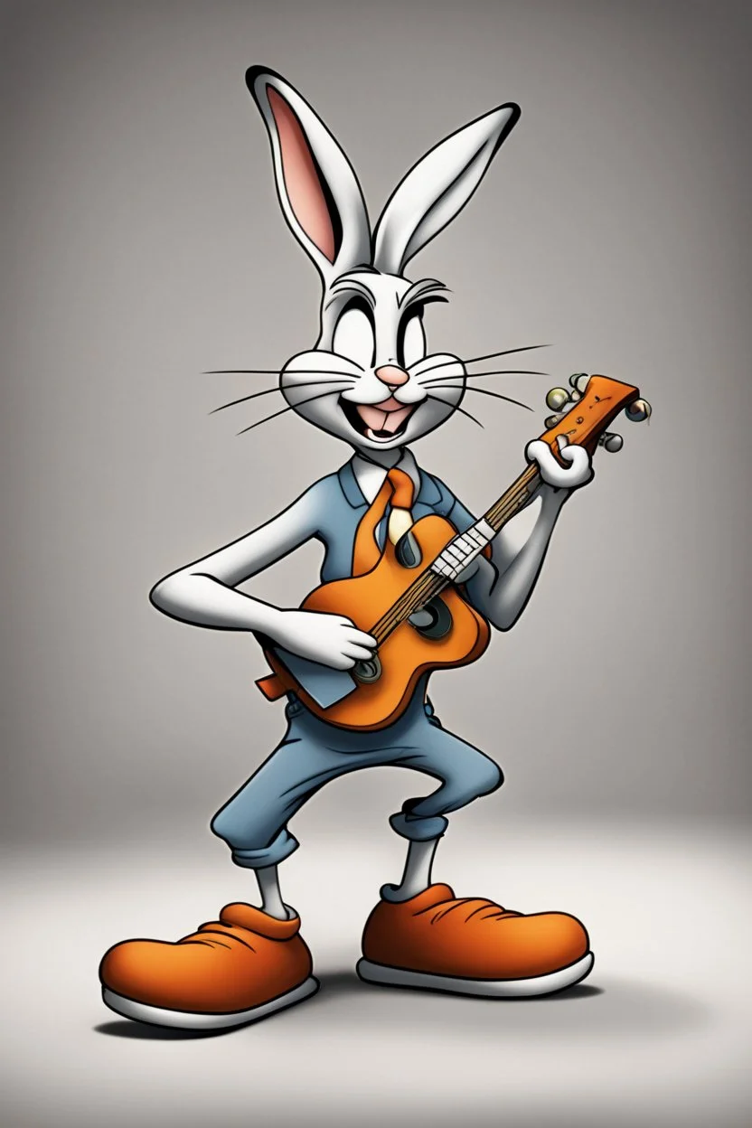 Bugs bunny deppressed doing music