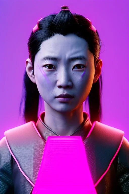 portrait, Asian cyborg woman, samurai warrior :: symmetry photography, cyberpunk style, pink hair, perfect eyes, samurai helmet, samurai mask, black samurai army, katana, japanese traditional ornaments, pink, white, black, glow eyes, cinematic, Ultra realistic, dark scene, soft color, highly detailed, unreal engine 5, RTX, ultra detail, 3d, finely drawn, high definition.