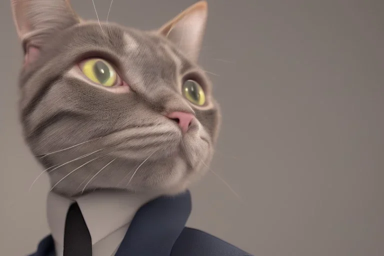 cat in a business suit