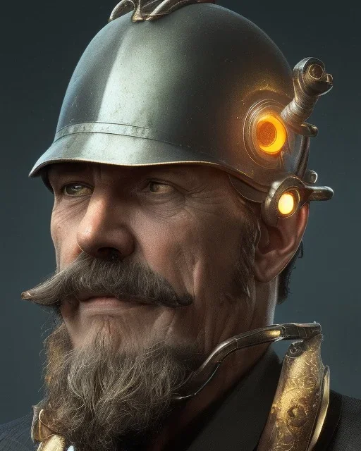 "magician, mysterious male, cyborg, full-scale head and shoulders portrait, 8k resolution concept art portrait by Greg Rutkowski, Artgerm, WLOP, Alphonse Mucha dynamic lighting hyperdetailed intricately detailed Splash art trending on Artstation triadic colors Unreal Engine 5 volumetric lighting Splash art fantasy"