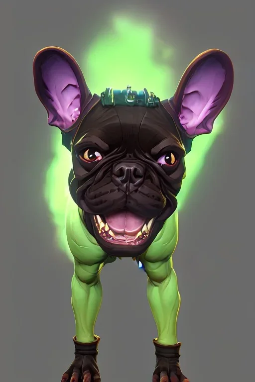 alien french bulldog musculature hulk body HD strong french bulldog hulk marvels Warcraft