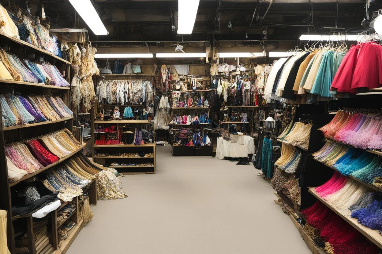 inside a costume shop