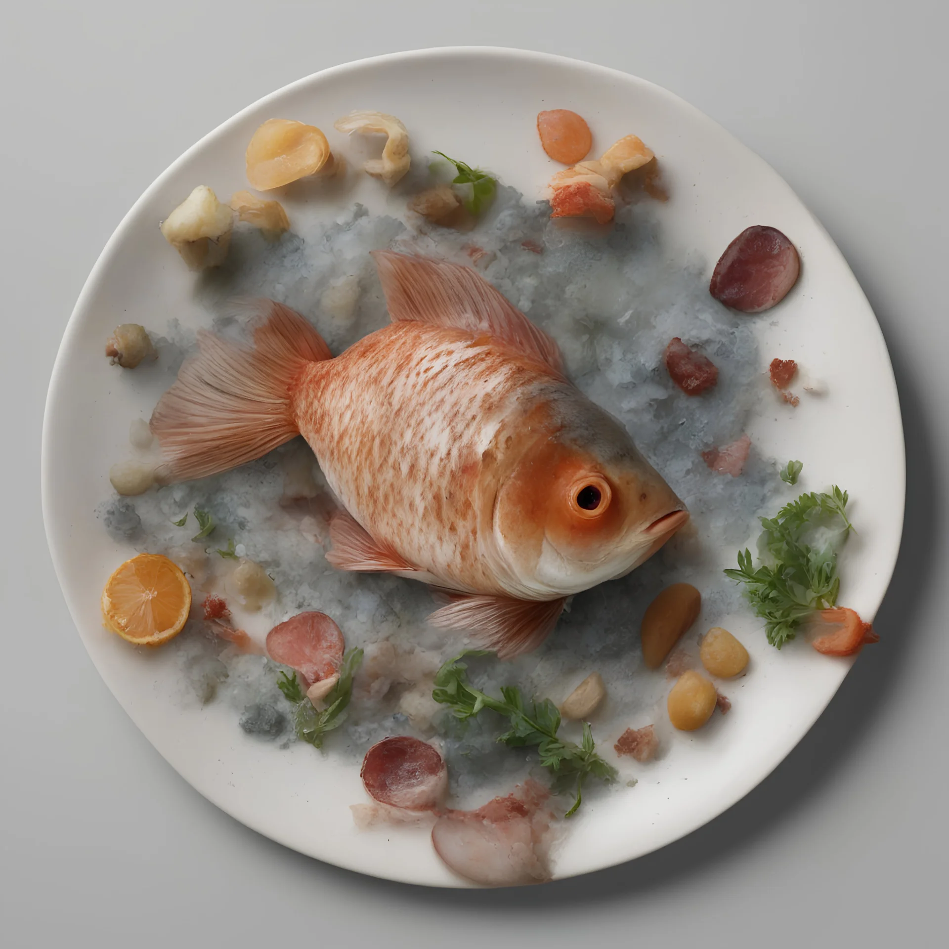 Generate a picture from a fish dish