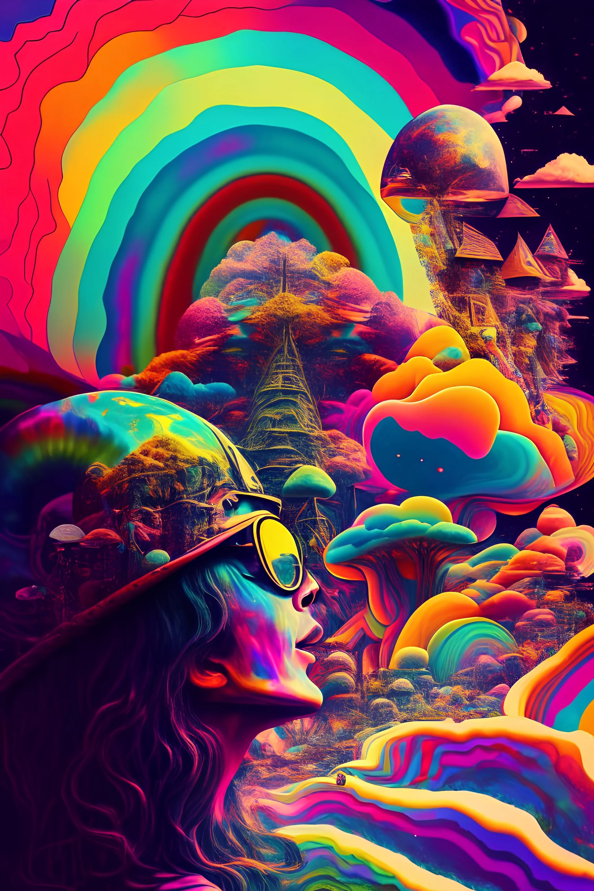 ♪ I'm going to be a psychedelic world ♪