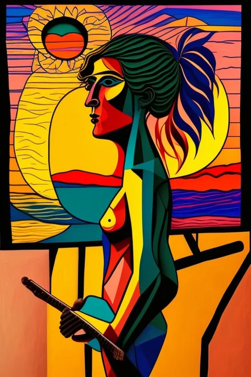 sunset picasso