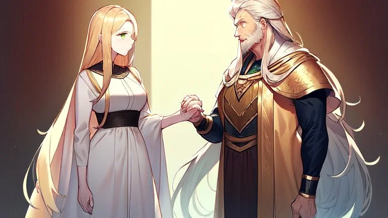 A woman who had green eyes and long blond hair that she wore in elaborate coiffures. Being known as someone at the height of fashion, prior to her disappearance, she favored wearing green and golden outfits to match her physical features.