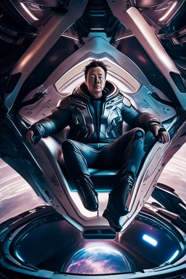 "Ultra realistic full body shot a elon musk in space ship concept, looking at the camera,full legs, cyberpunk, neo-figurative,concept ,full length view, face , full size, science, technology,future,electric ,futuristic style, design, practicality,manufacturability,performance, HOF, professional photographer, captured with professional DSLR camera, trending on Artstation, 64k, full size, ultra detailed, ultra accurate detailed, bokeh lighting, surrealism, background, detailed