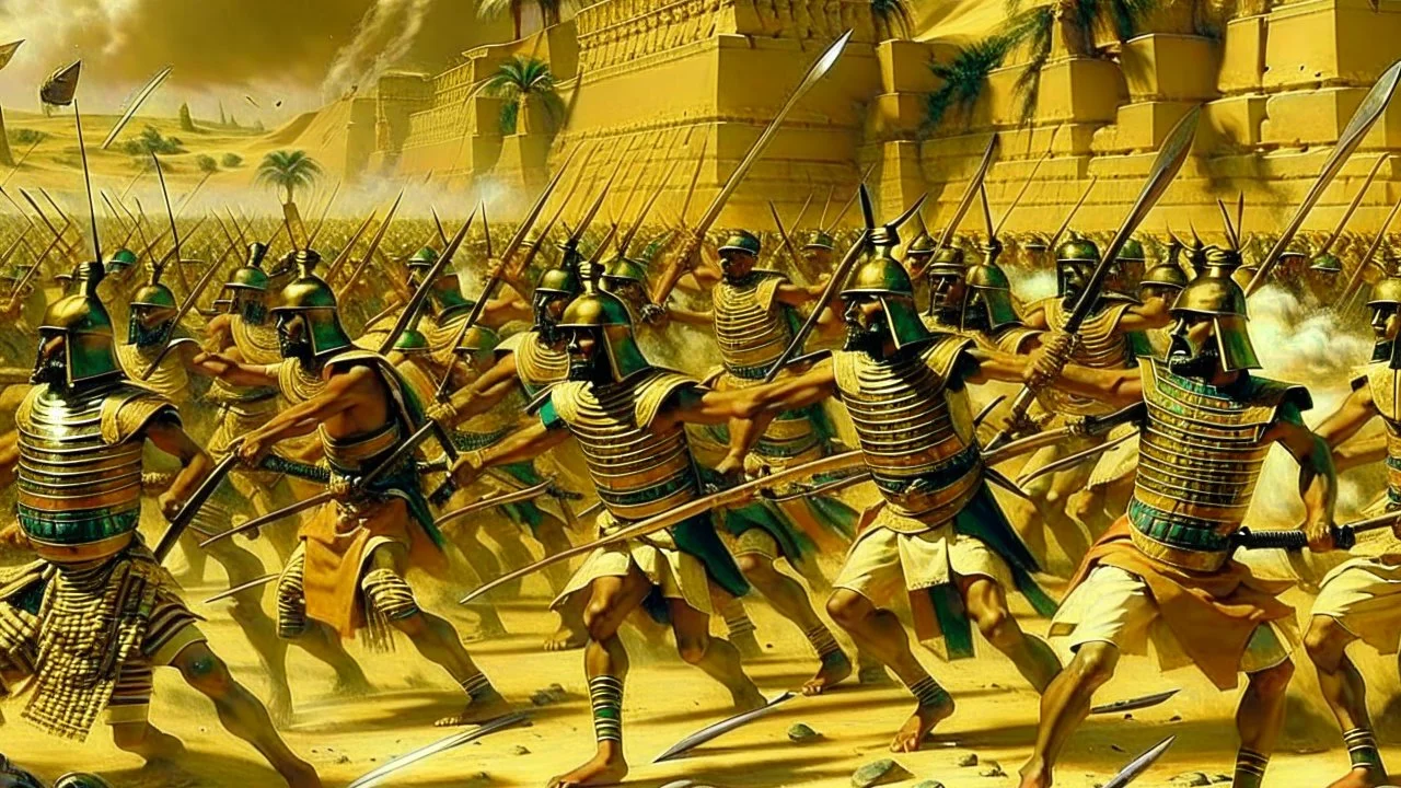 Pharaohs' soldiers attack