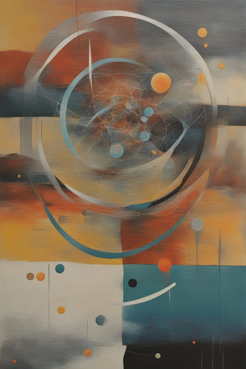 Abstract painting of science