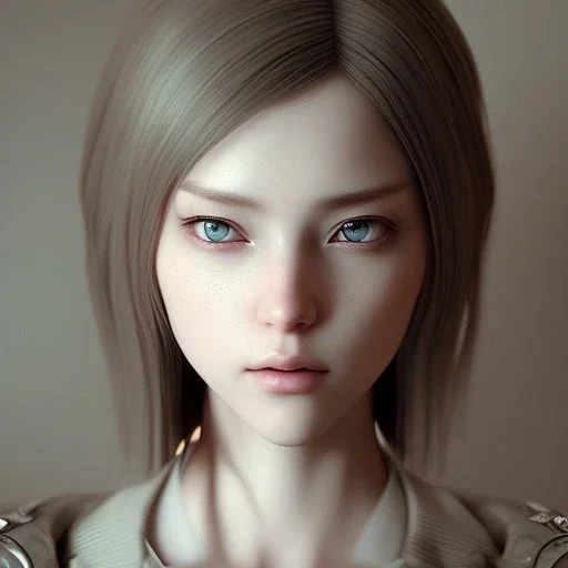 realistic female anime character, early 20s, in the style of "left alive", perfect composition, beautiful, detailed, intricate, insanely detailed, octane render, trending on artstation, 8 k, artistic photography, photorealistic concept art, soft, natural, volumetric, cinematic, perfect light, chiaroscuro, award-winning photograph, masterpiece, oil on canvas, raphael, caravaggio, greg rutkowski, beeple, beksinski, giger, nice eyes