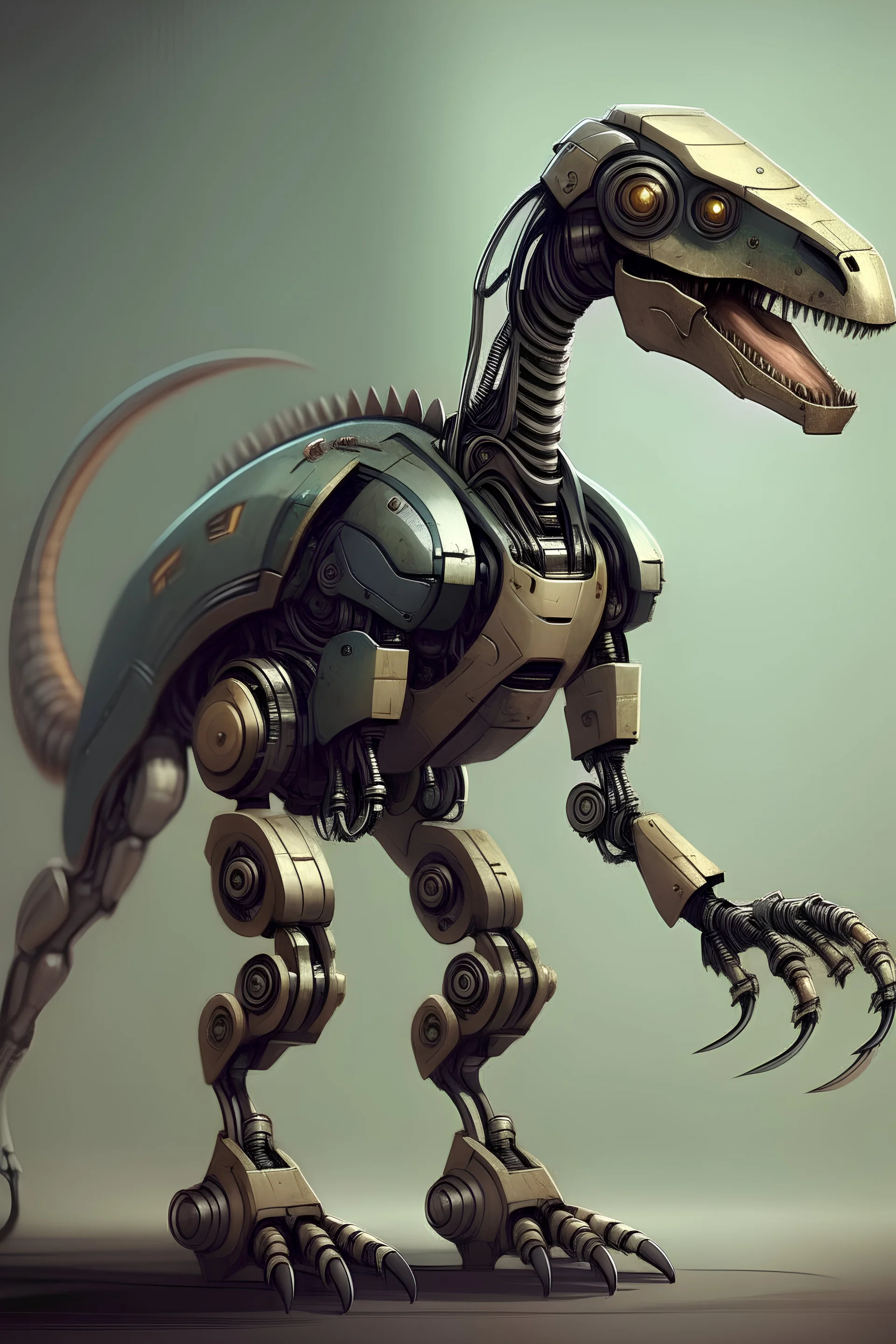 dinosaur like a robot