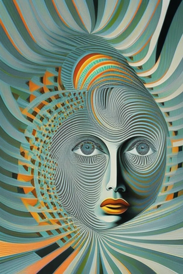 Paranoid Android; op art; symbolism, precisionism