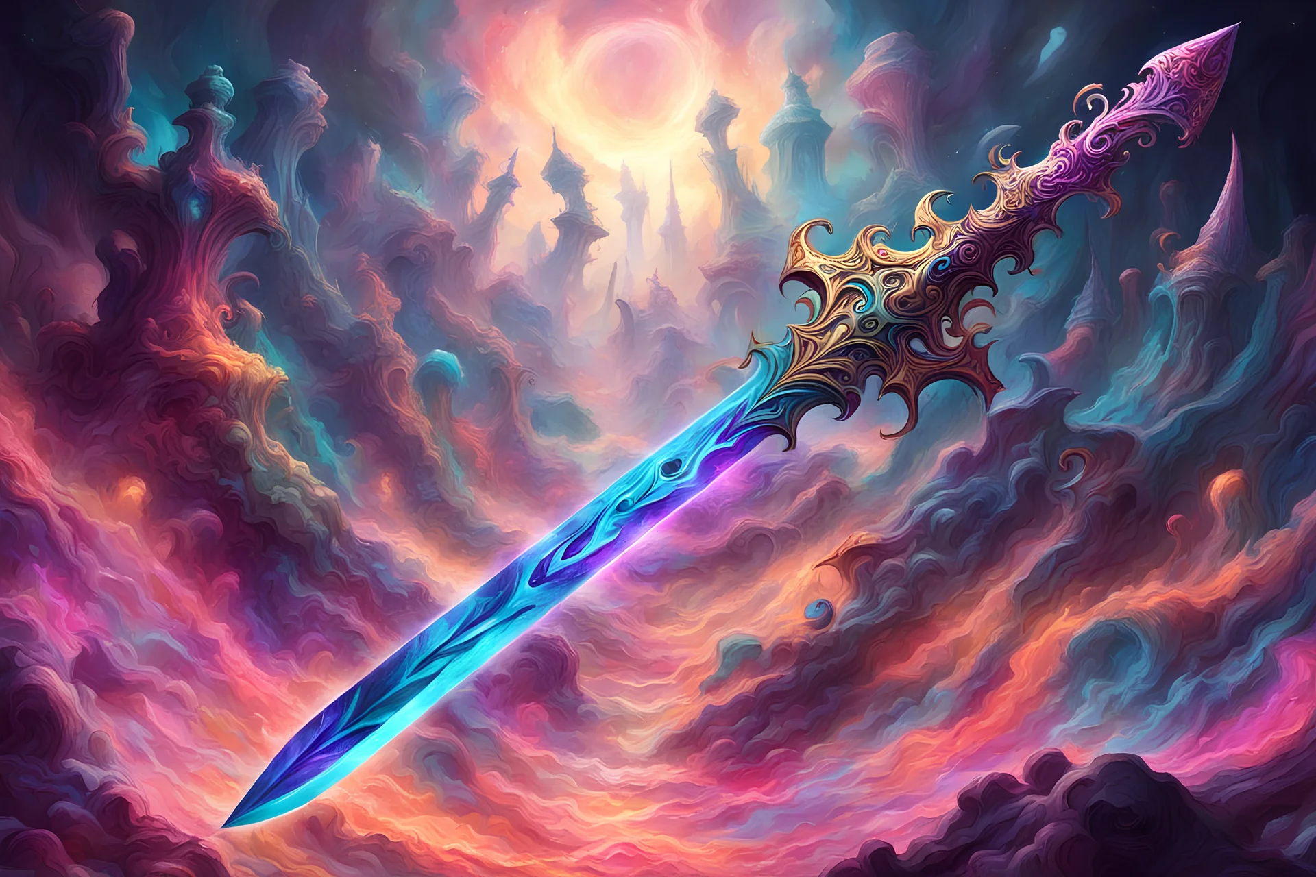 crazy acid trip fantasy weapon sword full