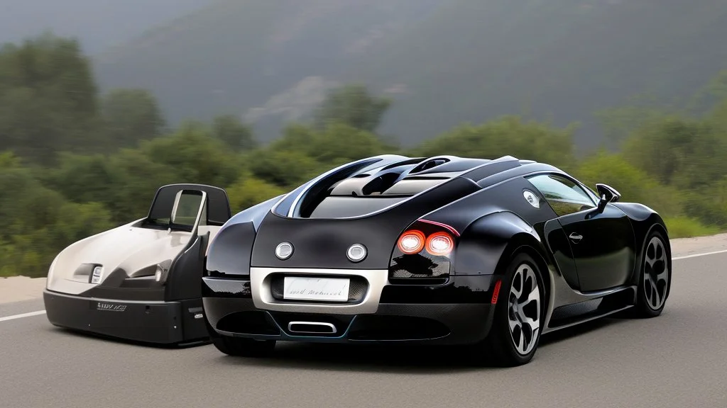 bugatti veyron rear view