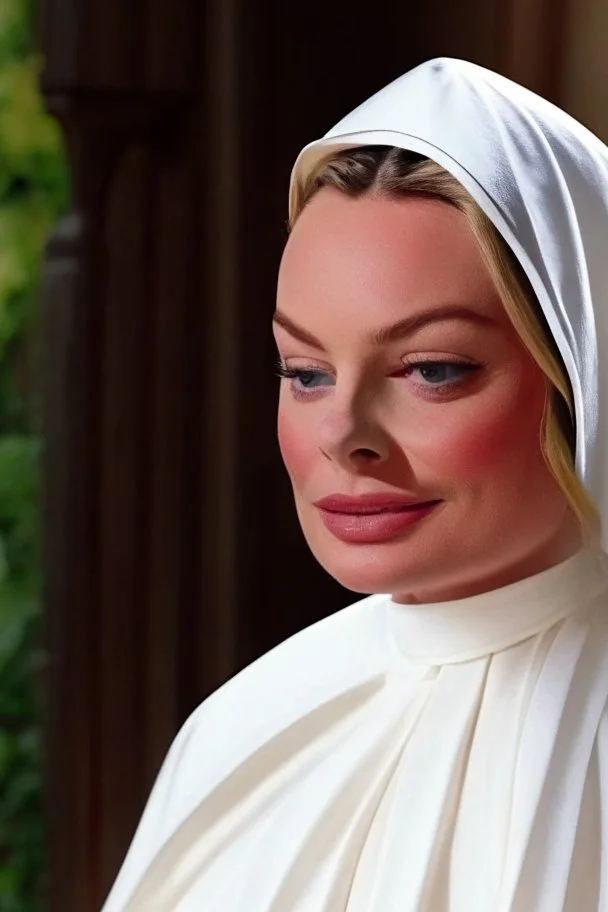 Margot Robbie as a nun.