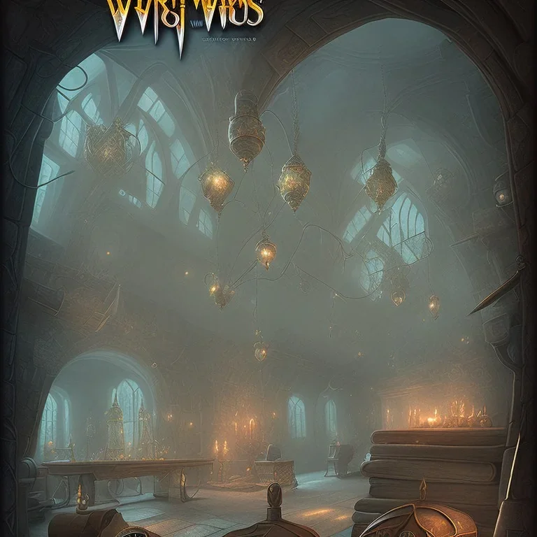 Magical scroll, text welcome to hogwarts
