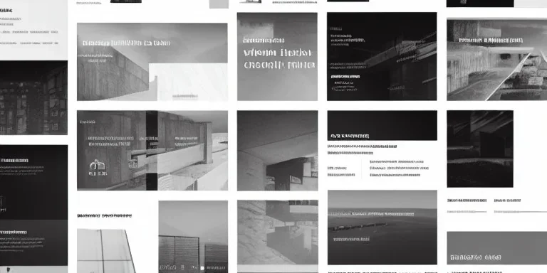 Brutalism Layout for a Architecture Website Homepage,Typography ,UI ,UX ,Minimalism, Design