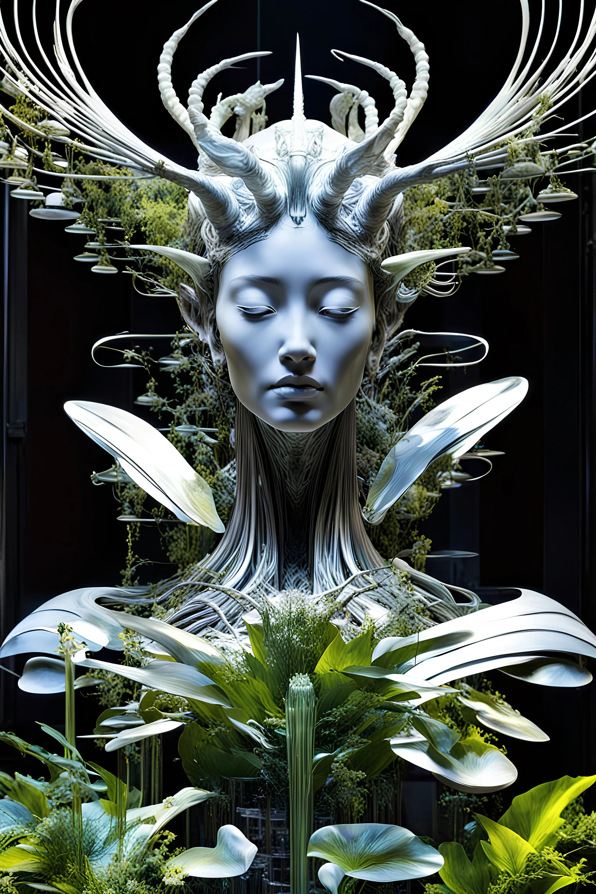 "Zen of Augmented reality garden supernatural translucent interfaces Wayne douglas barlowe by cyborg by yoji shinkawa, brad rigney, vray" by Ernst Fuchs, John Harris, Mathias Kollros, Rostislav Zagornov, Jakub Bazyluk, Ray collins,gabriel dawe , high contrast, deep, perspective,