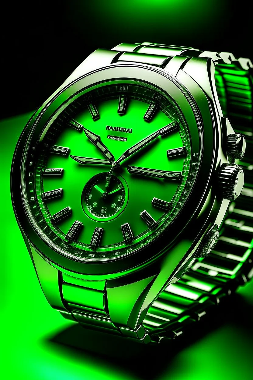 generate image of green face watch companies which seem real for blog