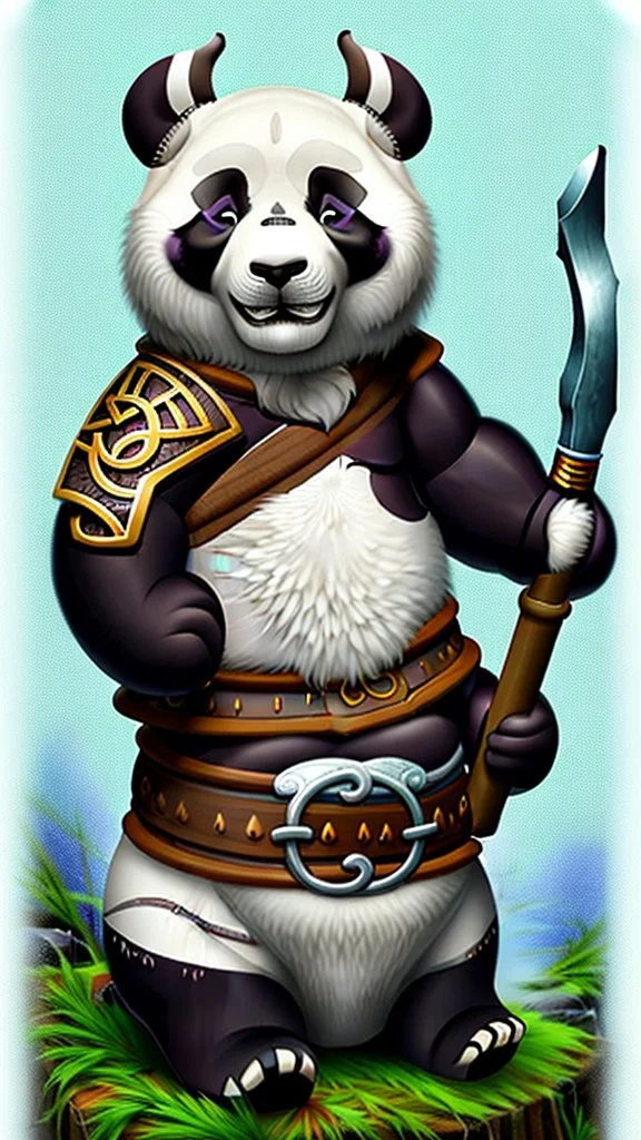 A viking panda