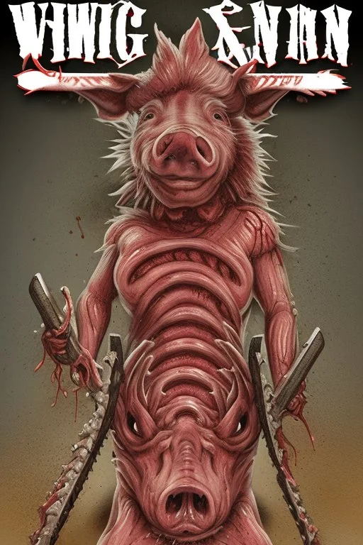 swine chainsaw murder bodies blood entrails hell