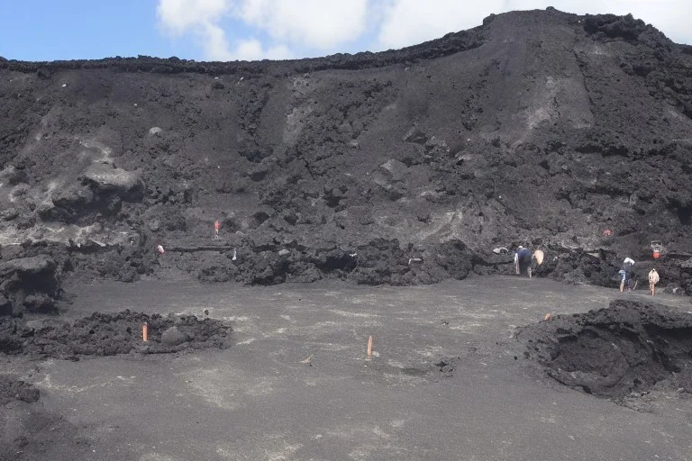 Temple city inside volcano