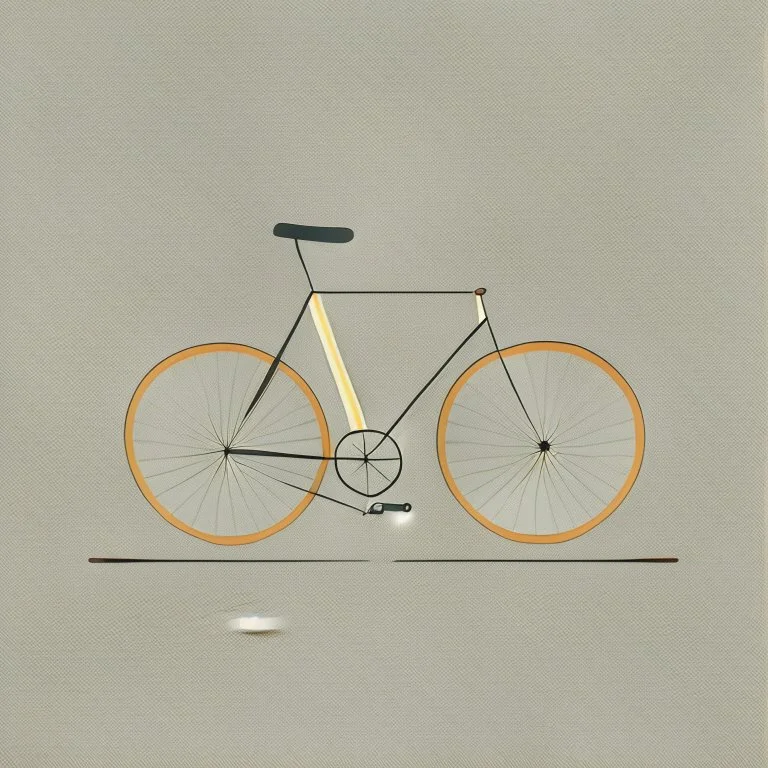 minimalistic bicycle illustration