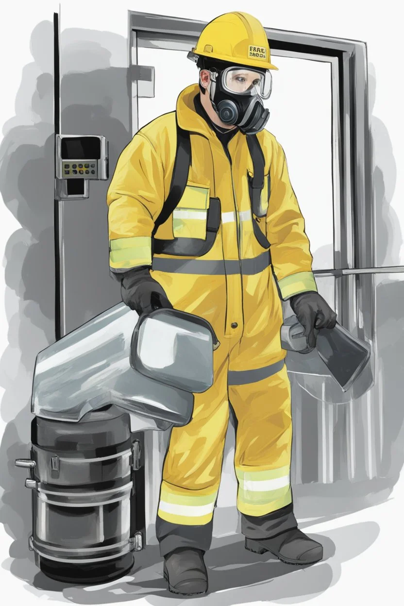 Aesthetic; Mesmeric; Gaslighted; Intuitive; Intriguing; Captivate; Persuasive eBook Art **Featured Designs:** “Labor Safety”: A worker wearing full personal protective equipment. **Appearance:** eBook art ideas that encapsulate the essence of safety, disaster mitigation, the importance of Personal Protective Equipment (PPE), emergency management, climate change adaptation, fire safety engineering, risk analysis, community protection, civil justice & humanitarian rights protection.