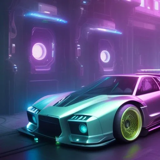 Cyberpunk Hyper cars,perfect composition, hyperrealistic, super detailed, 8k, high quality, trending art, trending on artstation, sharp focus, studio photo, intricate details, highly detailed,film photography, dslr, cinema4d, studio quality,nightclub lighting,octane render, by greg rutkowski