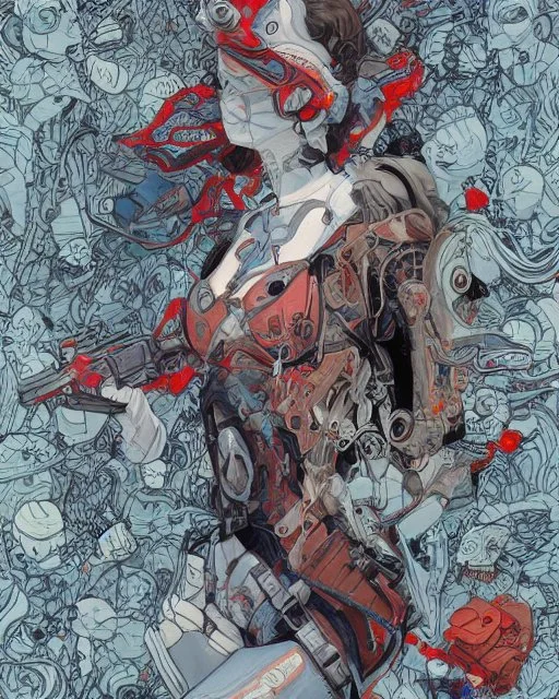 cyber gunslinger by james jean