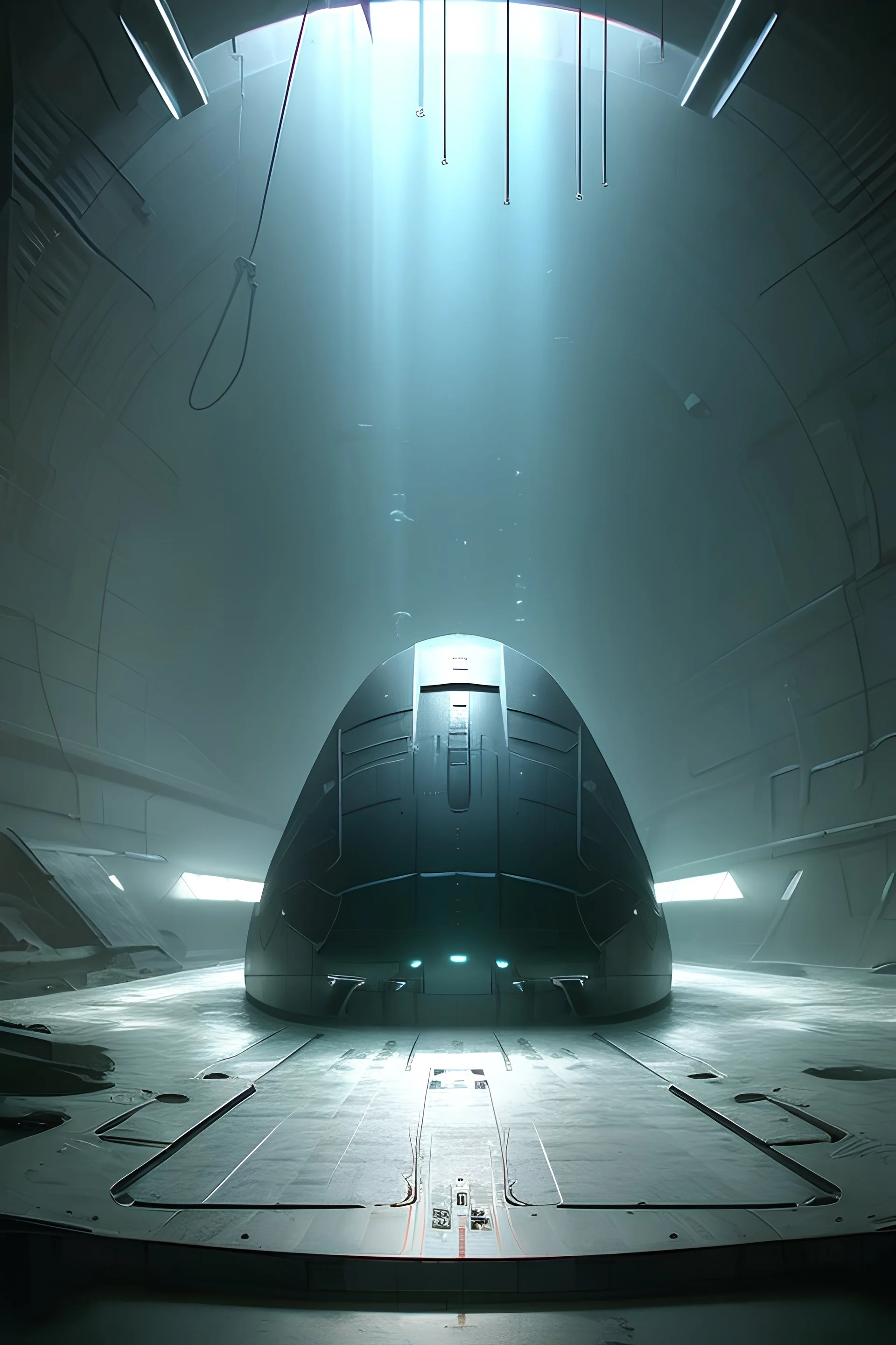 a look from the inside of a dystopian biomechanic extratrerrestrial submarine, hyper realism, photo realism, realistic lighting, realistic color grading