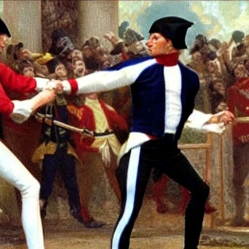 Napoleon Dynamite fist fighting Napoleon Bonaparte