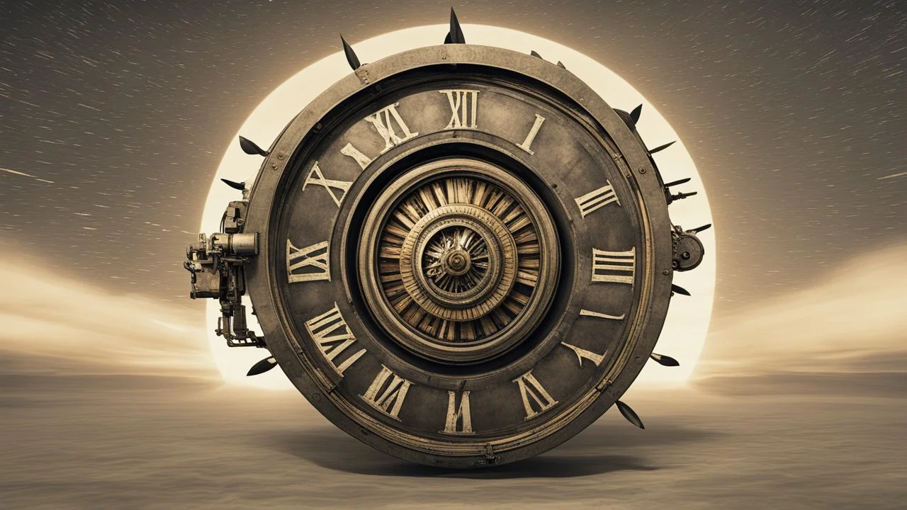 آلة زمنية ترمز إلى فكرة السفر عبر الزمن