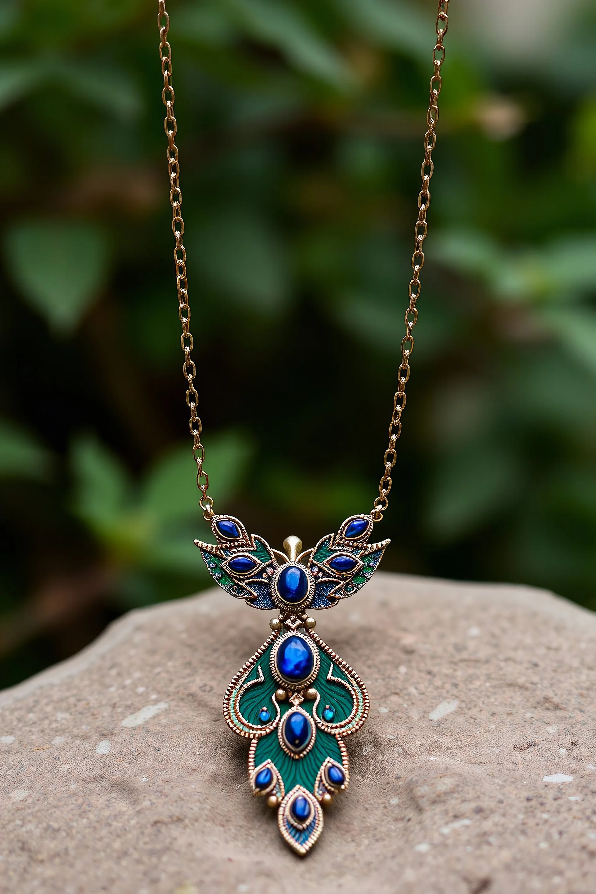 necklace peacock