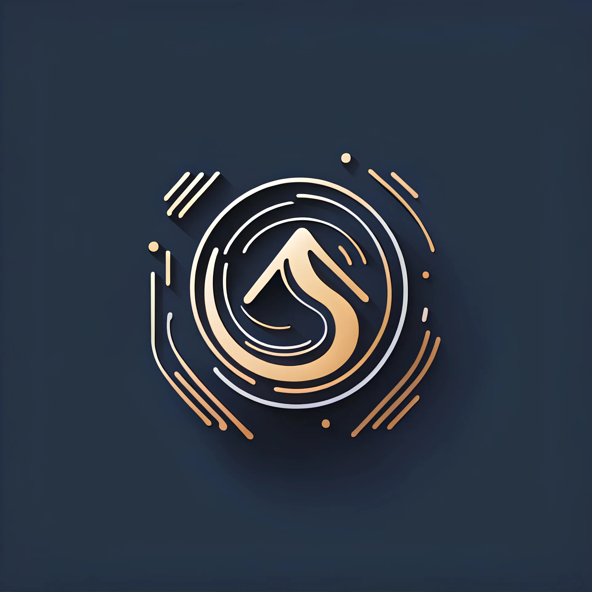 a stream of thoughts, minimal line logo of real state, vector, flat, dribble, behance, pinterest, award winner
