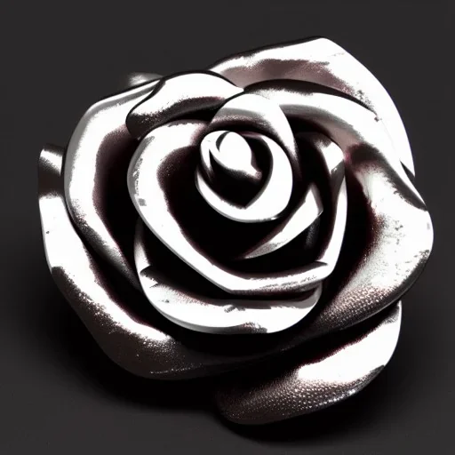 metal rose futuristic