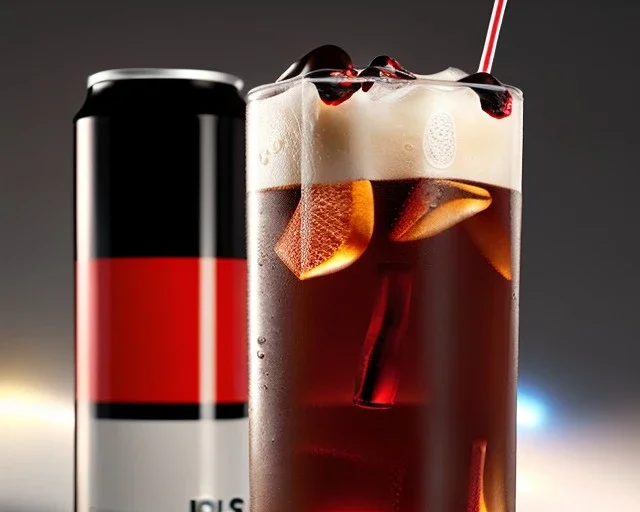 Black cola drink fizzy