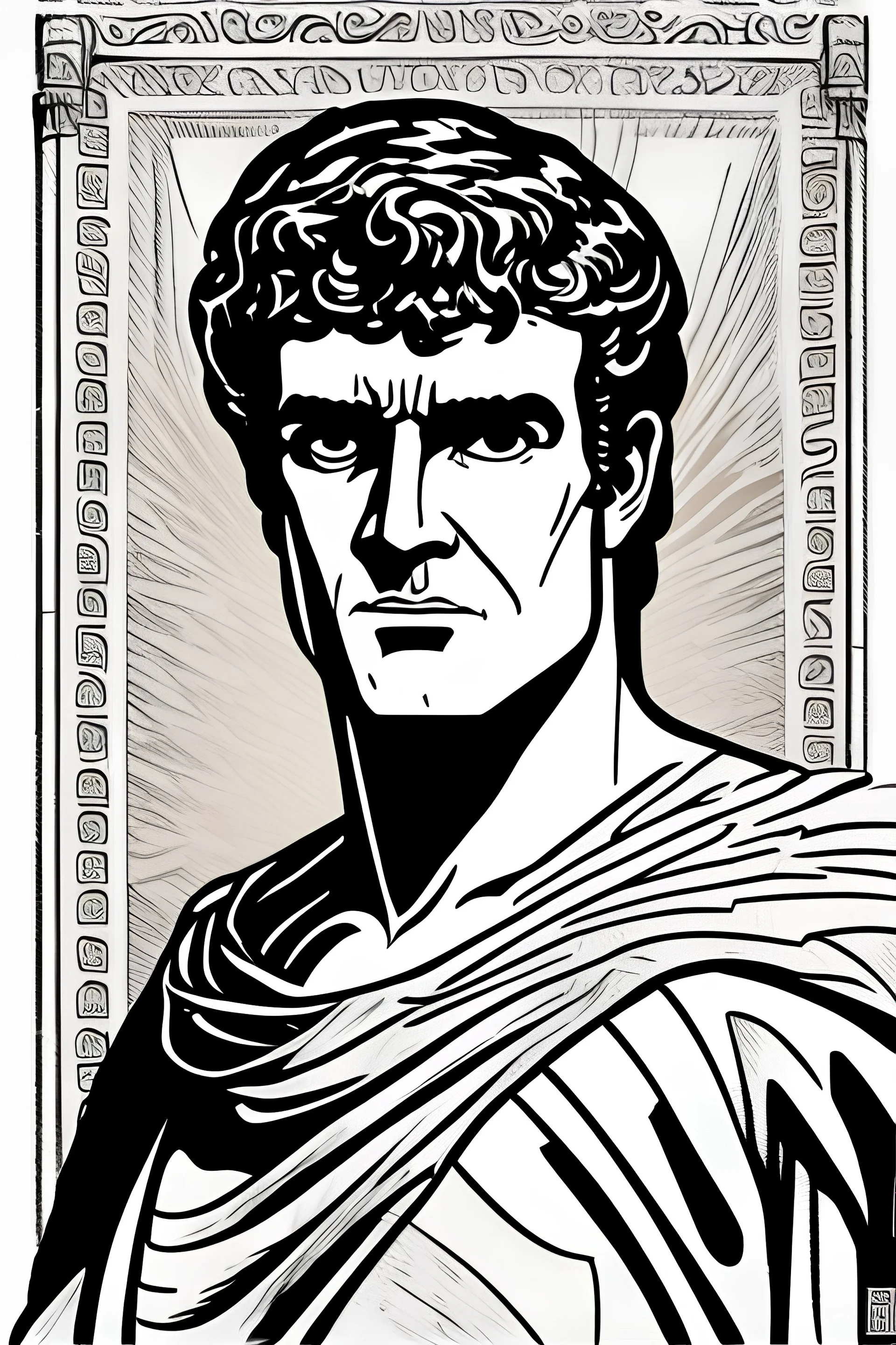 portrait mark antony comic style